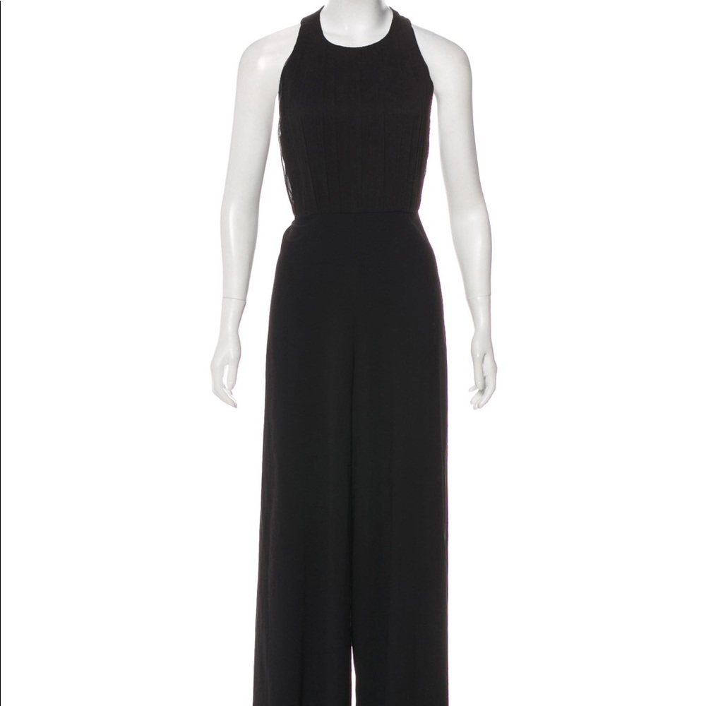Alice + Olivia Halter Backless Jumpsuit